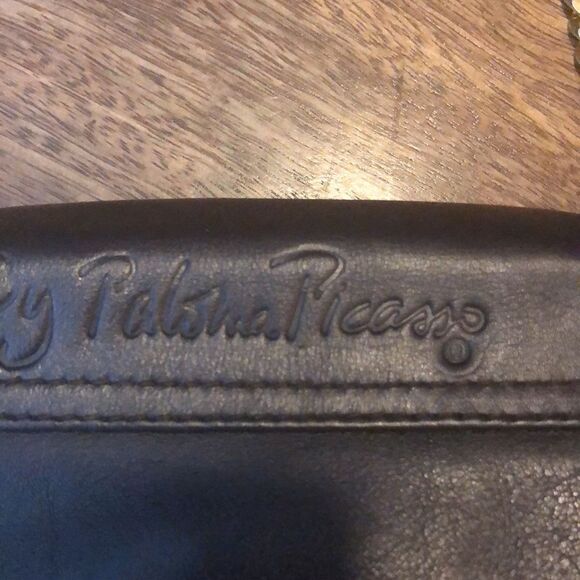 Vintage Paloma Picasso Iconic Leather Crossbody Bag Brown-numbered authentic - Picture 7 of 10